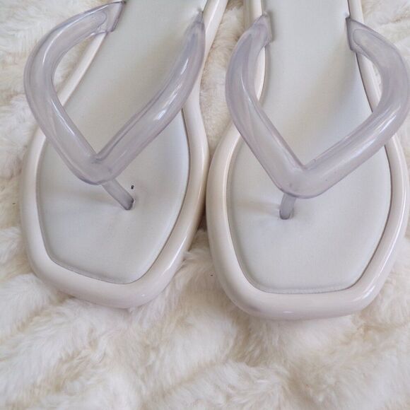 Melissa white flip flops 9 - Picture 3 of 8